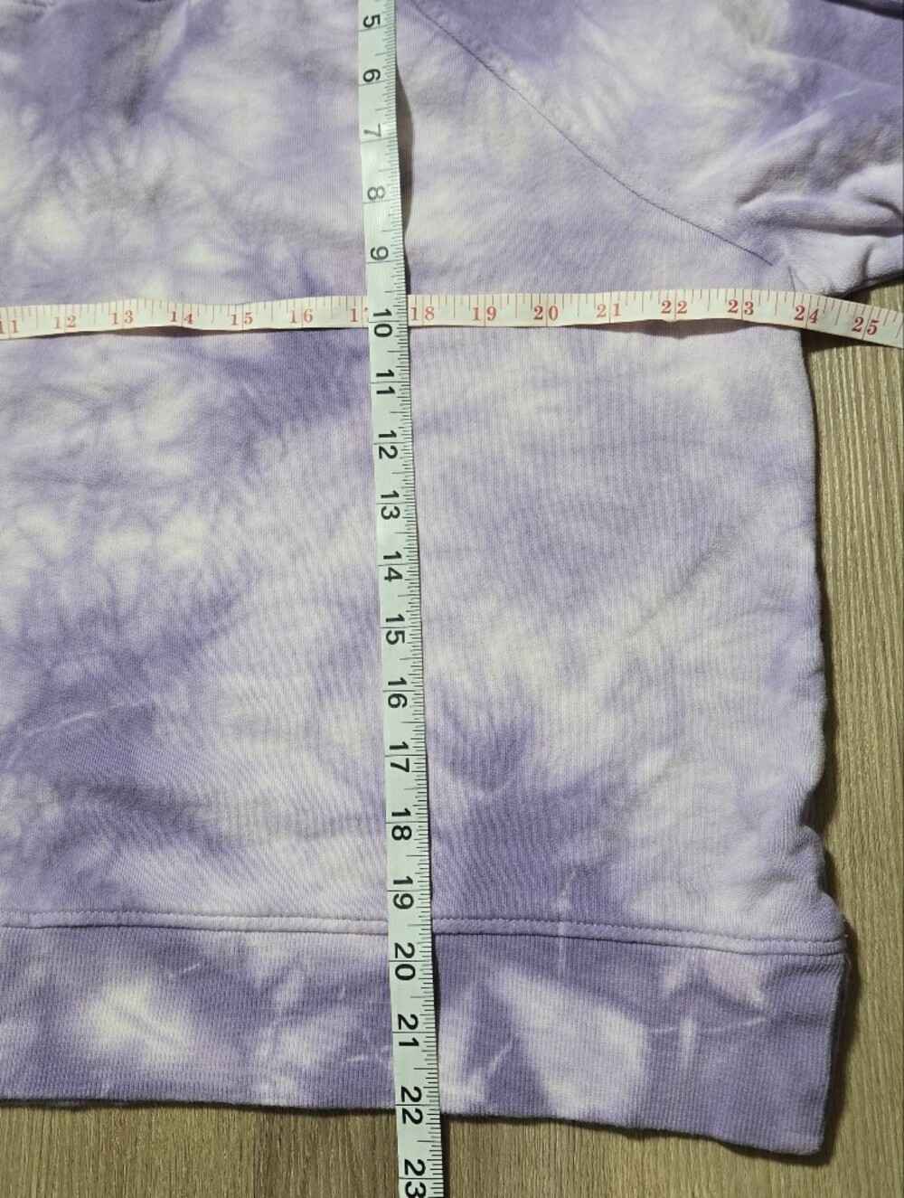 Time and Tru Lavender and White Tie-Dye Crewneck Sweatshirt - Women - Picture 4 of 4